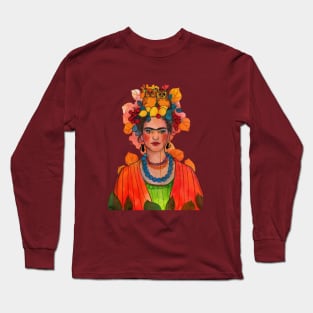 Frida and the Owls Long Sleeve T-Shirt